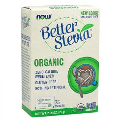NOW Foods Better Stevia Packets Organic 75