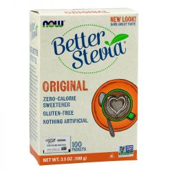 NOW Foods Better Stevia Packets Original 100