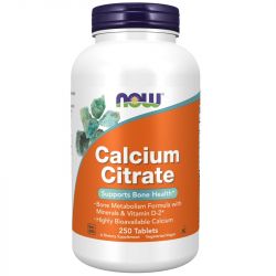 NOW Foods Calcium Citrate with Minerals & Vitamin D-2 Tablets 250