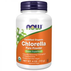 NOW Foods Chlorella Organic Pure Powder 113g