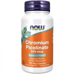 NOW Foods Chromium Picolinate 200mcg Capsules 100