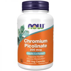 NOW Foods Chromium Picolinate 200mcg Capsules 250
