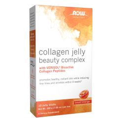 NOW Foods Collagen Jelly Beauty Complex Sweet Orange Sticks 10 Main Image