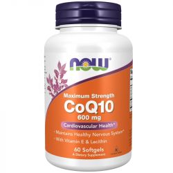 NOW Foods CoQ10 with Lecithin & Vitamin E 600mg Softgels 60