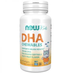 NOW Foods DHA Kid's Chewable 100mg Softgels 60