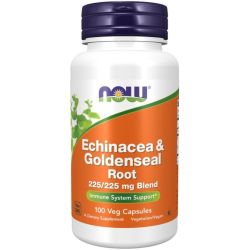 NOW Foods Echinacea & Goldenseal Root Capsules 100