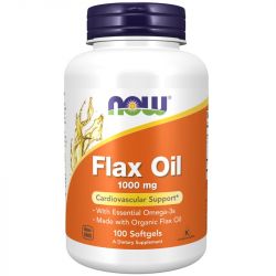 NOW Foods Flax Oil 1000mg Softgels 100