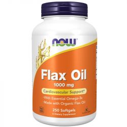 NOW Foods Flax Oil 1000mg Softgels 250