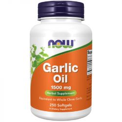 NOW Foods Garlic Oil 1500mg Softgels 250