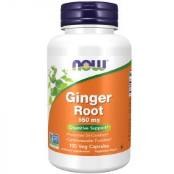 NOW Foods Ginger Root 550mg Capsules 100