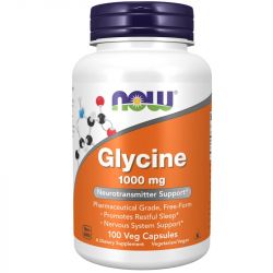 NOW Foods Glycine 1000mg Capsules 100