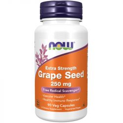 NOW Foods Grape Seed 250mg Extra Strength Capsules 90
