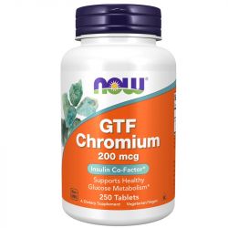 NOW Foods GTF Chromium 200mcg Tablets 250