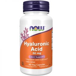 NOW Foods Hyaluronic Acid with MSM 50mg Capsules 60