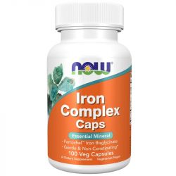 NOW Foods Iron Complex Capsules 100