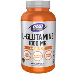 NOW Foods L-Glutamine 1000mg Capsules 240