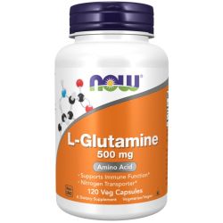 NOW Foods L-Glutamine 500mg Capsules 120