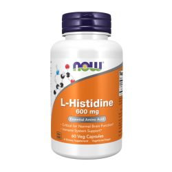 NOW Foods L-Histidine 600mg Capsules 60 Main Image