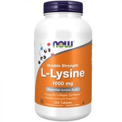 NOW Foods L-Lysine 1000mg Tablets 250