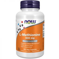 NOW Foods L-Methionine 500mg Capsules 100