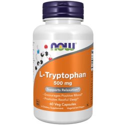 NOW Foods L-Tryptophan 500mg Capsules 60