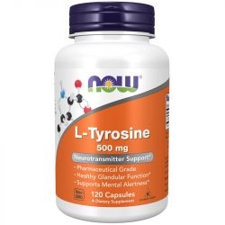 NOW Foods L-Tyrosine 500mg Capsules 120