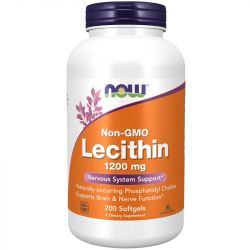 NOW Foods Lecithin 1200mg Non-GMO Softgels 200