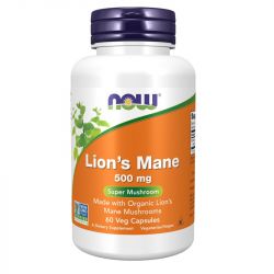 NOW Foods Lion's Mane 500mg Capsules 60