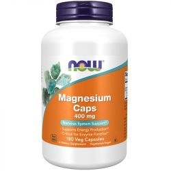 NOW Foods Magnesium 400mg Capsules 180