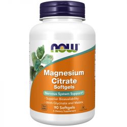 NOW Foods Magnesium Citrate Softgels 90