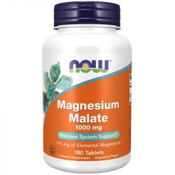 NOW Foods Magnesium Malate 1000mg Tablets 180