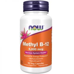 NOW Foods Methyl B-12 5000mcg Capsules 90
