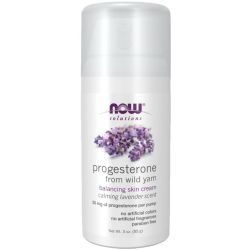 NOW Foods Natural Progesterone Balancing Skin Cream with Lavender 85g
