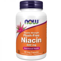 NOW Foods Niacin Flush-Free 500mg (Double Strength) Capsules 90
