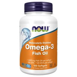 NOW Foods Omega-3 Molecularly Distilled Softgels 100