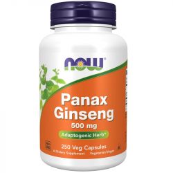 NOW Foods Panax Ginseng 500mg Capsules 250