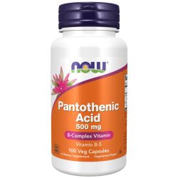 NOW Foods Pantothenic Acid 500mg Capsules 100
