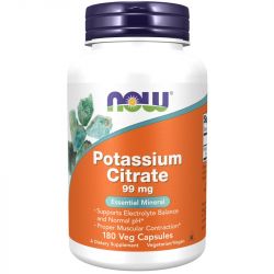 NOW Foods Potassium Citrate 99mg Capsules 180
