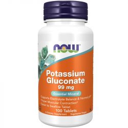 NOW Foods Potassium Gluconate 99mg Tablets 100
