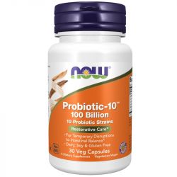 NOW Foods Probiotic-10 100 Billion Capsules 30