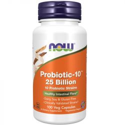 NOW Foods Probiotic-10 25 Billion Capsules 100