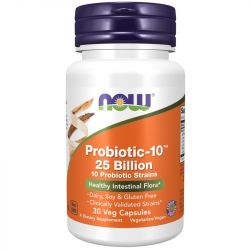 NOW Foods Probiotic-10 25 Billion Capsules 30