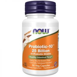 NOW Foods Probiotic-10 25 Billion Capsules 50