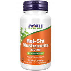 NOW Foods Rei-Shi Mushrooms 270mg Capsules 100
