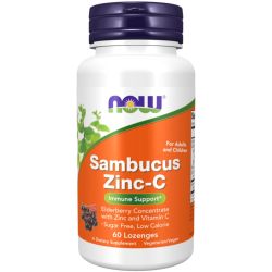 NOW Foods Sambucus Zinc-C Lozenges 60
