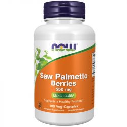 NOW Foods Saw Palmetto Berries 550mg Capsules 100