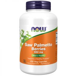 NOW Foods Saw Palmetto Berries 550mg Capsules 250