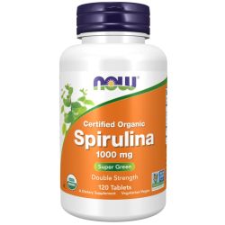 NOW Foods Spirulina Organic 1000mg Tablets 120
