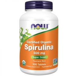 NOW Foods Spirulina Organic 500mg Tablets 500
