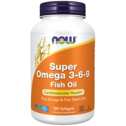 NOW Foods Super Omega 3-6-9 1200mg Softgels 180
